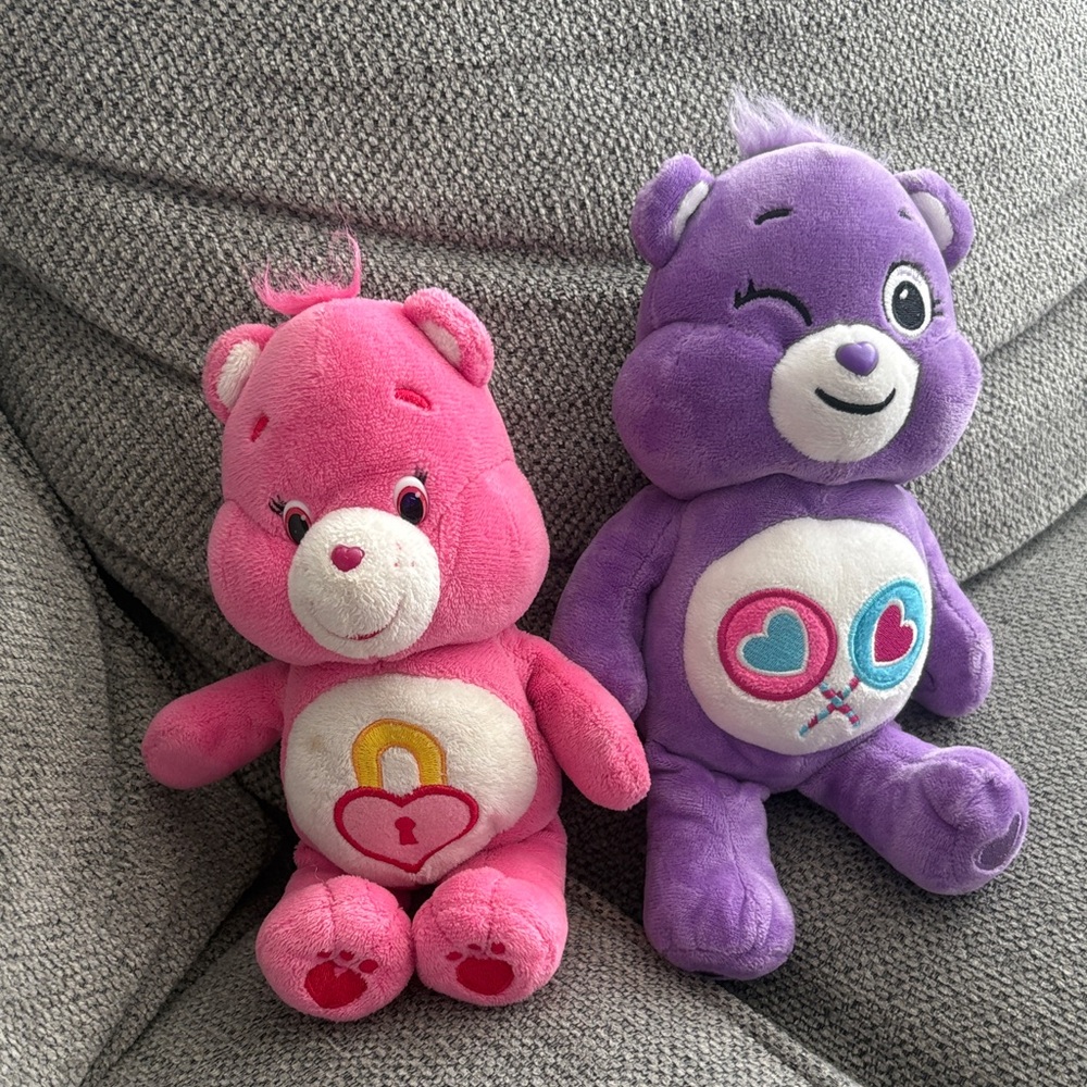 Care Bears Pink and Purple Plush Duo